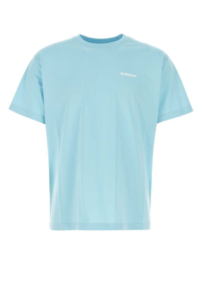 Shop Burberry T-shirt In Light Blue