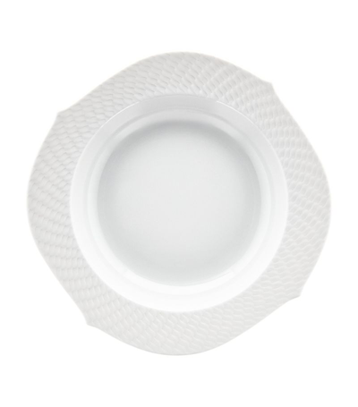 Shop Meissen Porcelain Waves Relief Soup Plate (23.5cm) In White