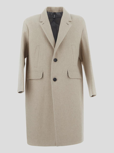 Shop Hevo Long Coat In Beige