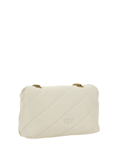 Shop Pinko Shoulder Bags In Bianco Seta