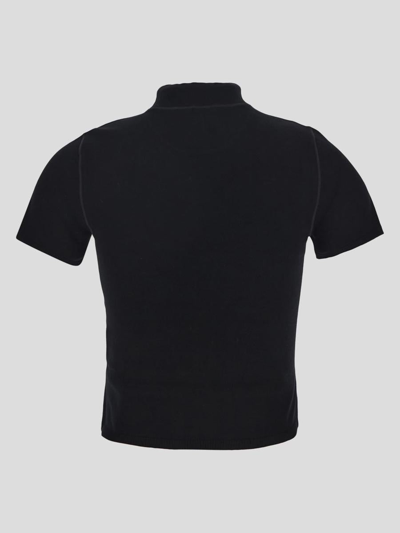 Shop Alexander Wang T By  Turtleneck Top In Stretch Knit In Black