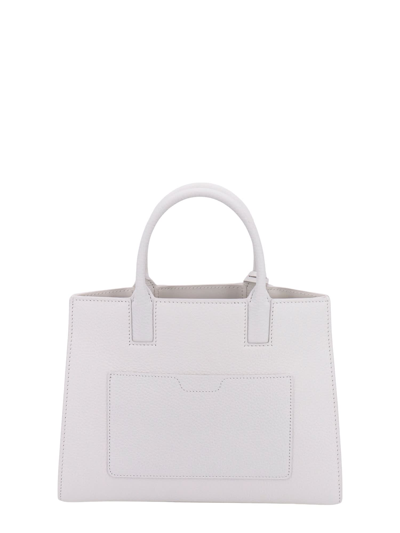 Shop Burberry Frances Mini Handbag In White