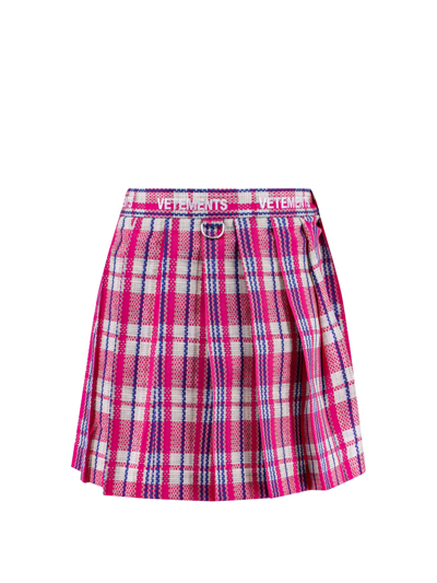 Shop Vetements Skirt In Pink