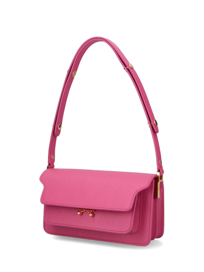 Shop Marni Shoulder Bag In Pink