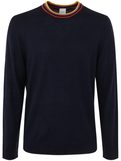 Shop Paul Smith Mens Sweater Crew Neck In Blues