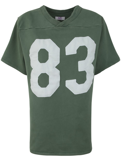 Shop Erl Unisex Football Shirt Knit In Green