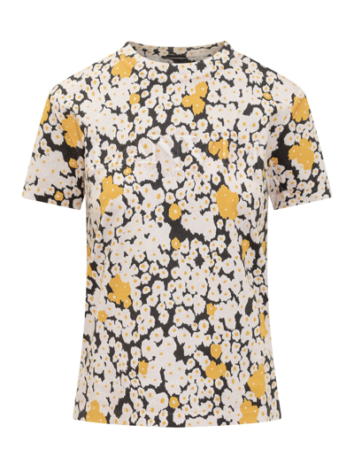 Shop Lanvin Daisy Bouquets T-shirt In Optic White/multicolor