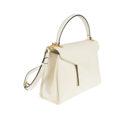 Shop Valentino Garavani One Stud Leather Bag In White