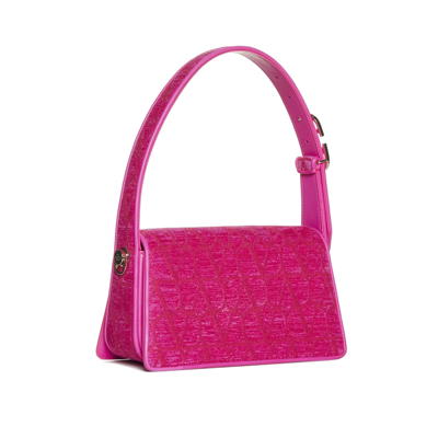 Shop Valentino Garavani Le Petit Deuxieme Leather Bag In Pink
