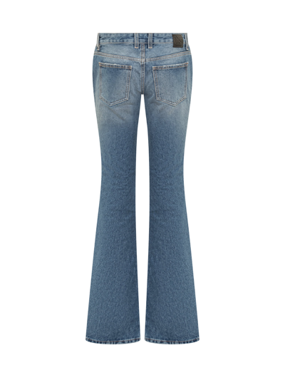 Shop Off-white Arrow Flared Jeans In Blue