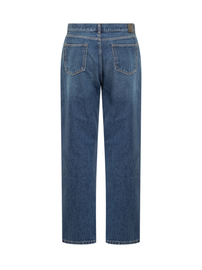 Shop Off-white Skate Arrow Jeans In Medium Blue