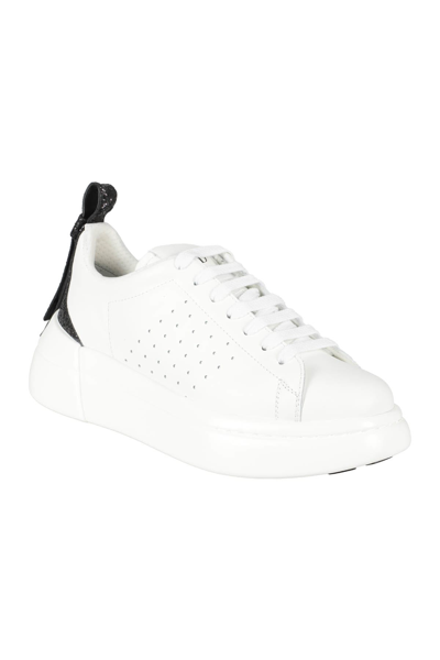 Shop Red Valentino Sneaker Bowalk In Bianco/nero/bianco