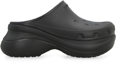 Shop Balenciaga Crocs Rubber Slip-on In Black