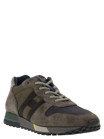 Shop Hogan H383 - Sneakers In Military Green