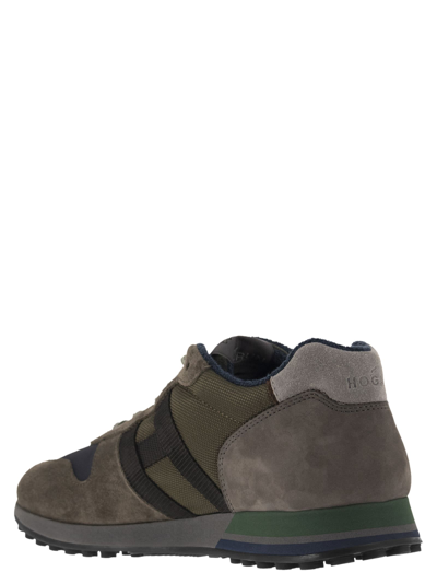 Shop Hogan H383 - Sneakers In Military Green