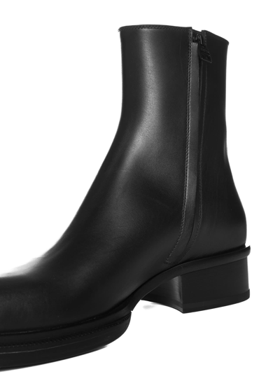 Alexander Mcqueen Alexander Mc Queen Cuban Stack Boot In Black