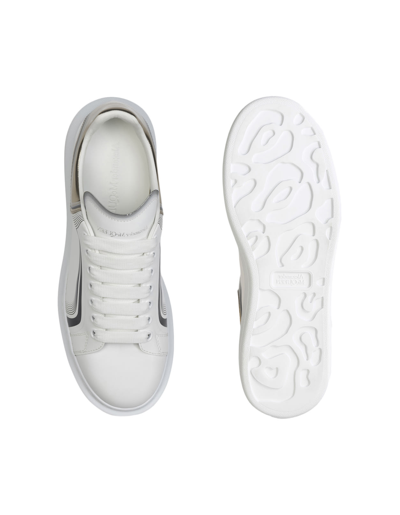 Shop Alexander Mcqueen Oversized Sneakers In White/vanilla/ Black In Bianco