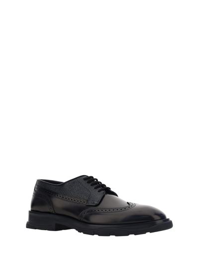 Shop Alexander Mcqueen Lace-up Shoes In Black/black/black