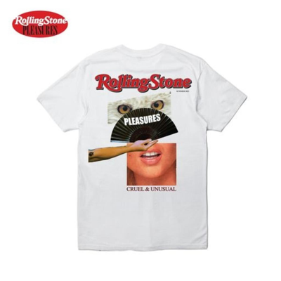 Shop Pleasures Rolling Stone In White