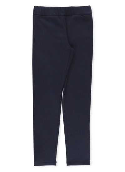 Shop Moncler Cotton Pants In Blue