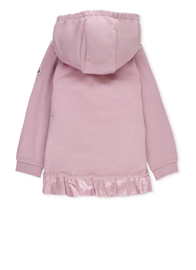 Shop Moncler Cotton Dress In Pink