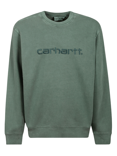 Shop Carhartt Duster Sweat In Gd Discovery Green