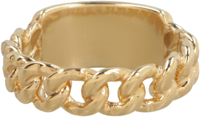 Shop Apc Darwin Brass Ring In Gold