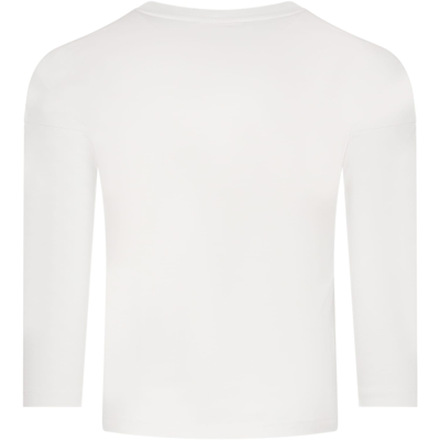 Shop Chloé White T-shirt For Girl With Logo