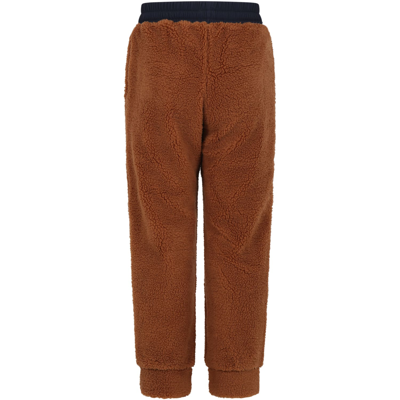 Shop Timberland Brown Trousers Pour Garçon Avec Logo