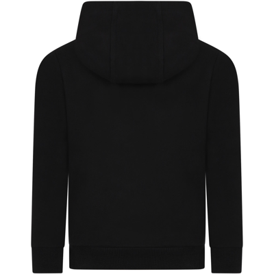 Shop Timberland Black Sweatshirt For Boy With Logo
