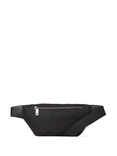 Jimmy Choo Logo-print Belt Bag In Black