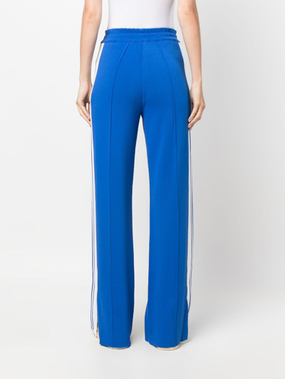 Shop Autry Logo-embroidered Track Trousers In Blue