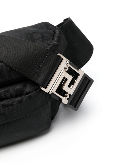 Shop Versace Allover Neo Belt Bag In Black