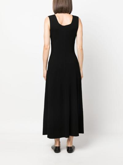 Shop By Malene Birger Scoop-neck Maxi Dress In Black