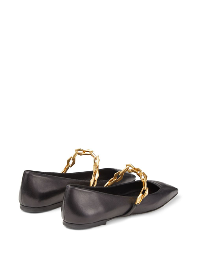 Jimmy Choo Flats In Black