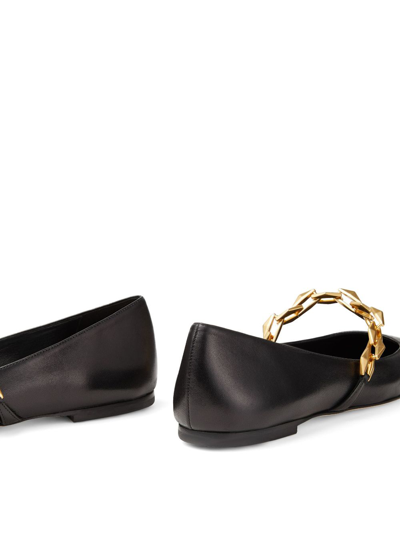 Jimmy Choo Flats In Black