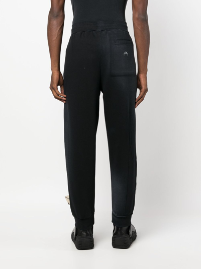 Shop A-cold-wall* Logo-tag Cotton-blend Track Pants In Black