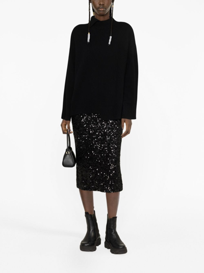 P.a.r.o.s.h Roll-neck Jumper In Black
