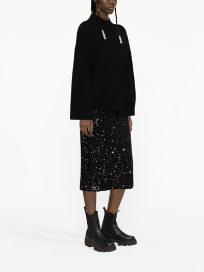 P.a.r.o.s.h Roll-neck Jumper In Black