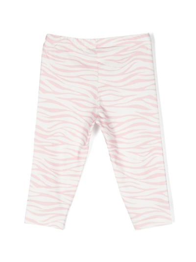 Shop Chiara Ferragni Eyelike-motif Zebra-print Leggings In Pink