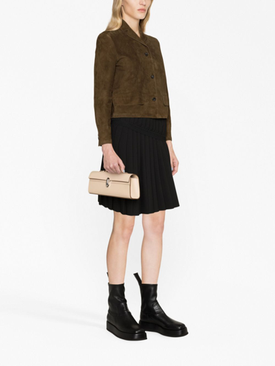 Savette Symmetry Elongated Pochette In Neutrals