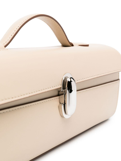 Savette Symmetry Elongated Pochette In Neutrals