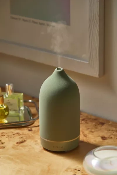 Shop Vitruvi Stone Essential Oil Diffuser In Green At Urban Outfitters