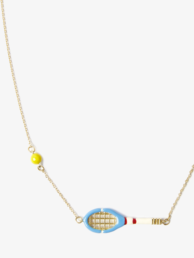Shop Aliita Tennis Pelota Necklace In Printed