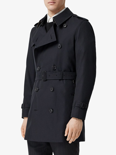Shop Burberry Wimbledon Trench In Blue