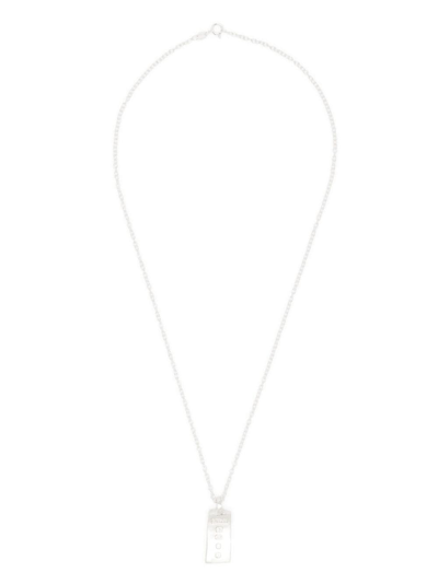 Shop The Ouze Hallmarked Ingot Necklace In Silver