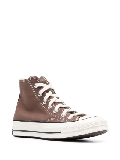 Shop Converse Chuck Taylor Hi-top Sneakers In Brown