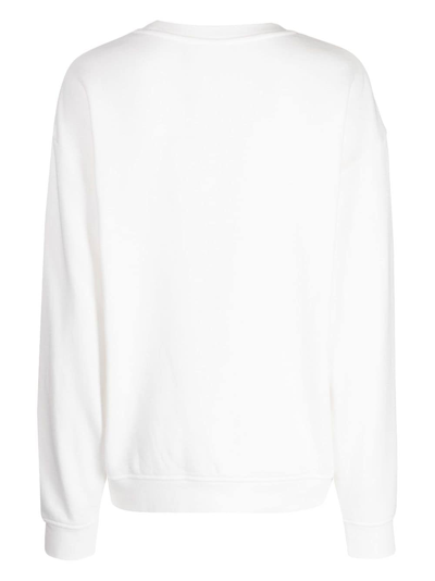 Shop The Upside Saturn Logo-print Sweatshirt In White
