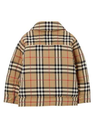 Burberry Vintage Check-pattern Quilted Jacket In Neutrals