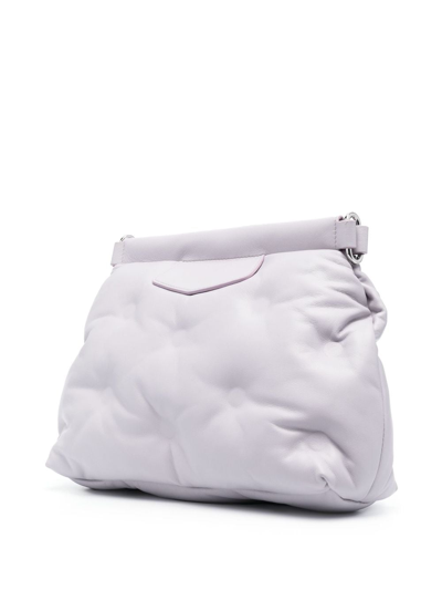 Shop Maison Margiela Small Glam Slam Classique Shoulder Bag In Purple